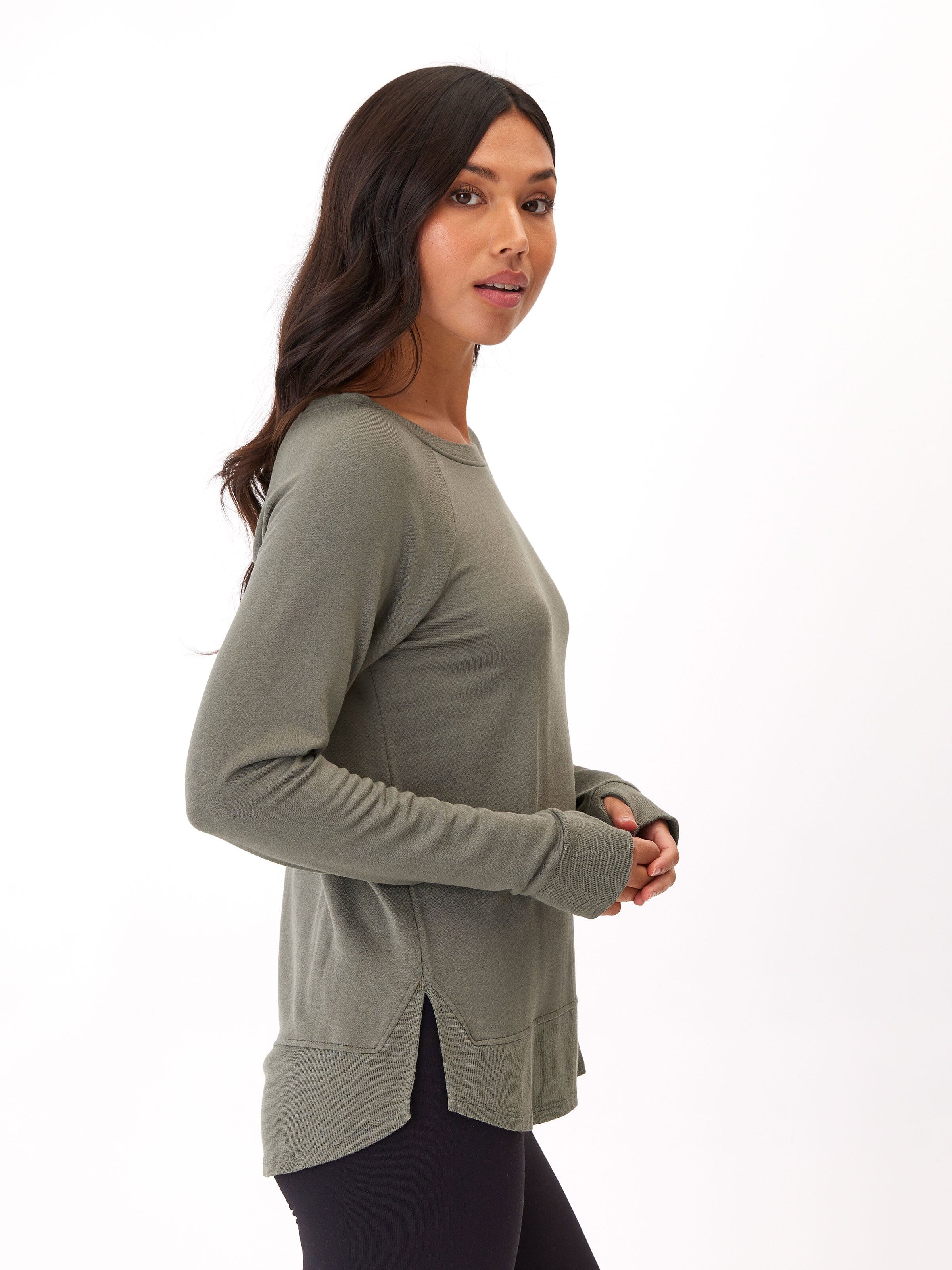 Feather Tech Long-Sleeve Top  Long sleeve tops, Long tops, Active wear for  women