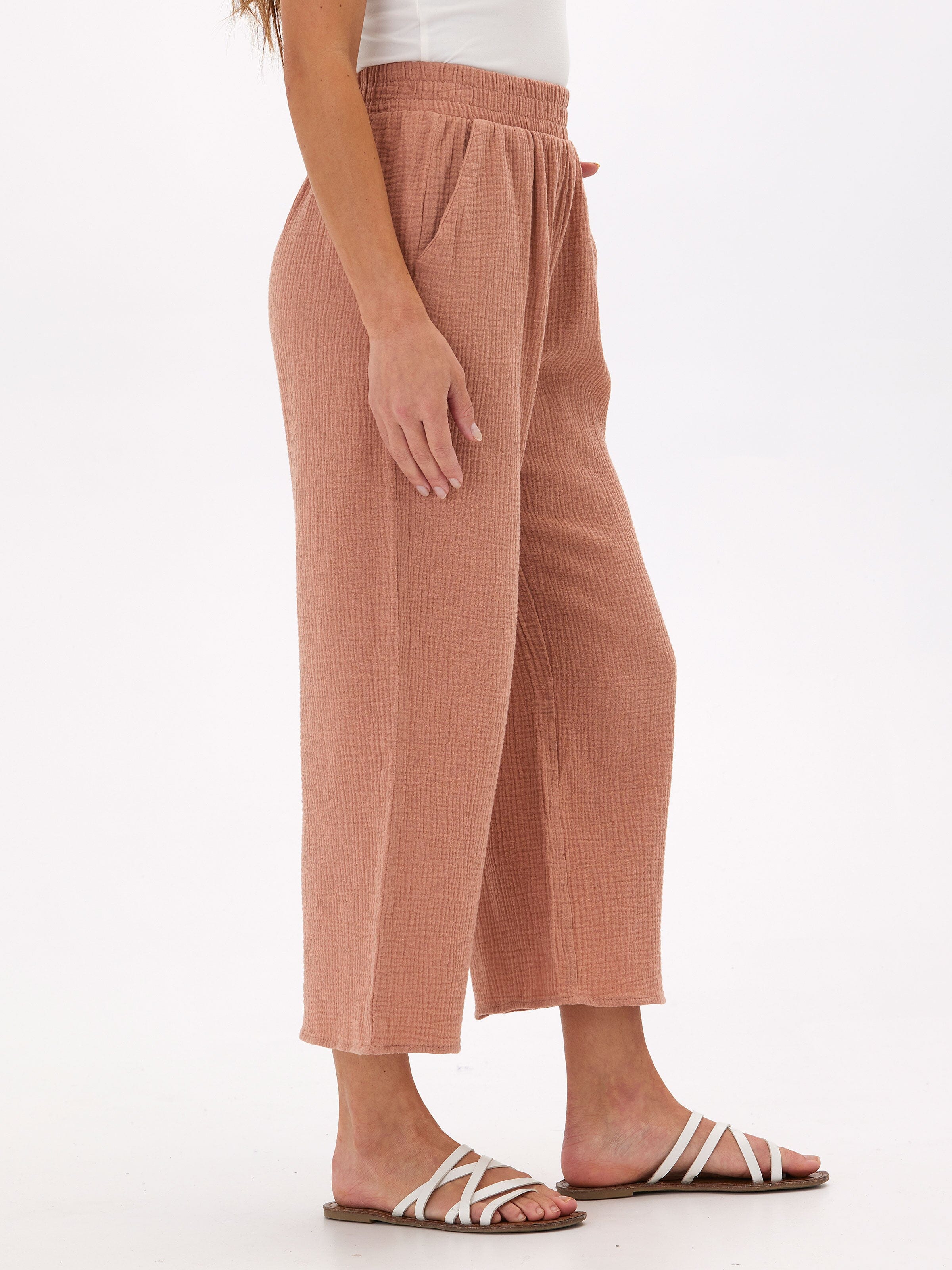 Ivanna Gauze Wide Leg Pant – Threads 4 Thought