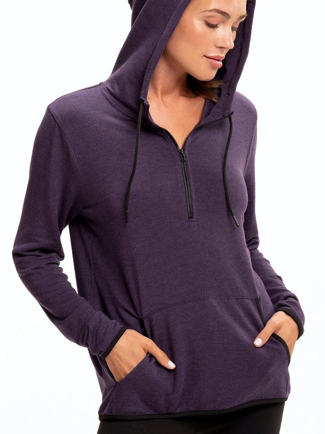 Kyanna FeatherLoop Half Zip Hoodie – Threads 4 Thought