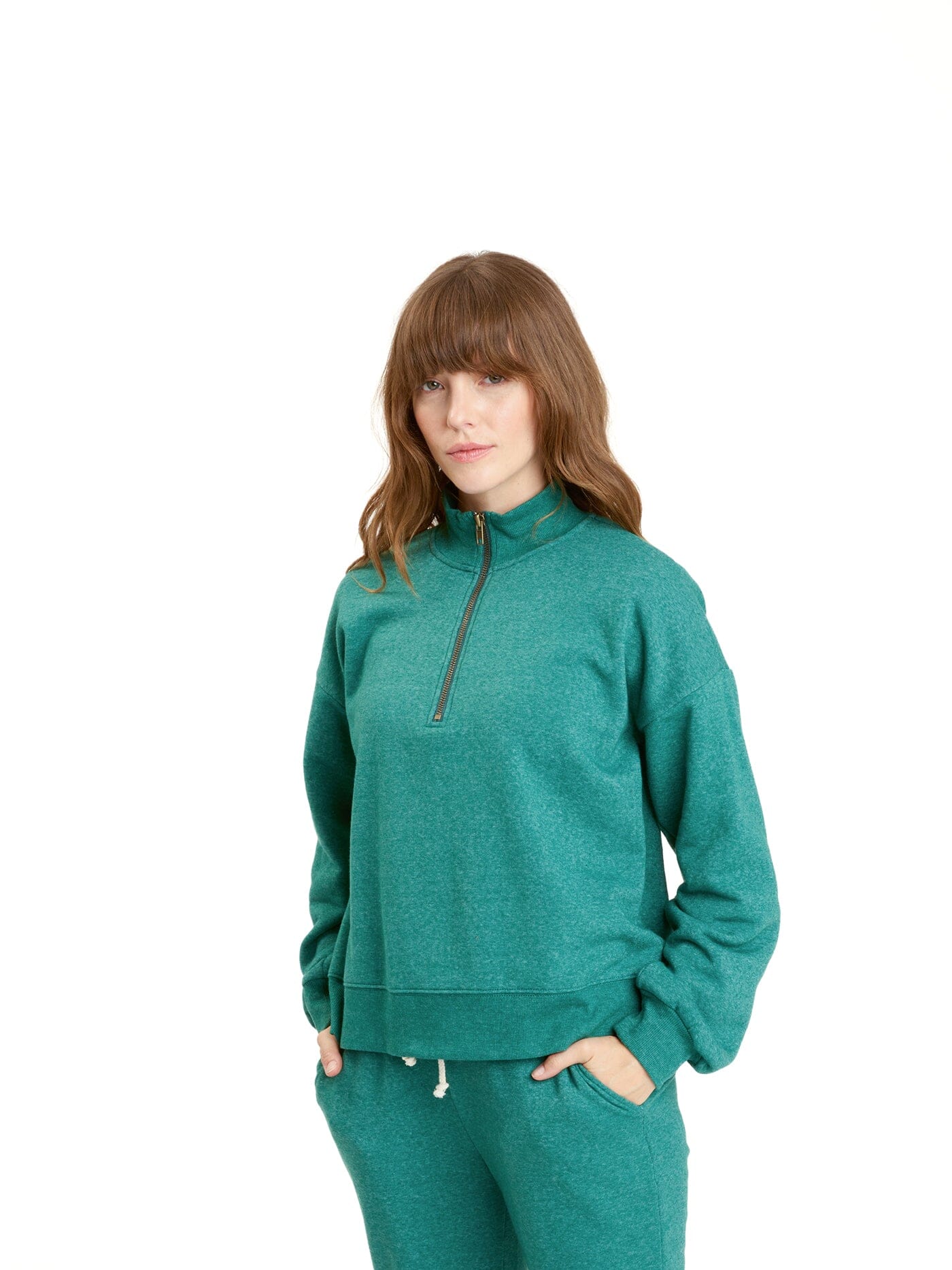 Constance Tribend Fleece Half Zip Pullover Womens Outerwear Sweatshirt Threads 4 Thought 