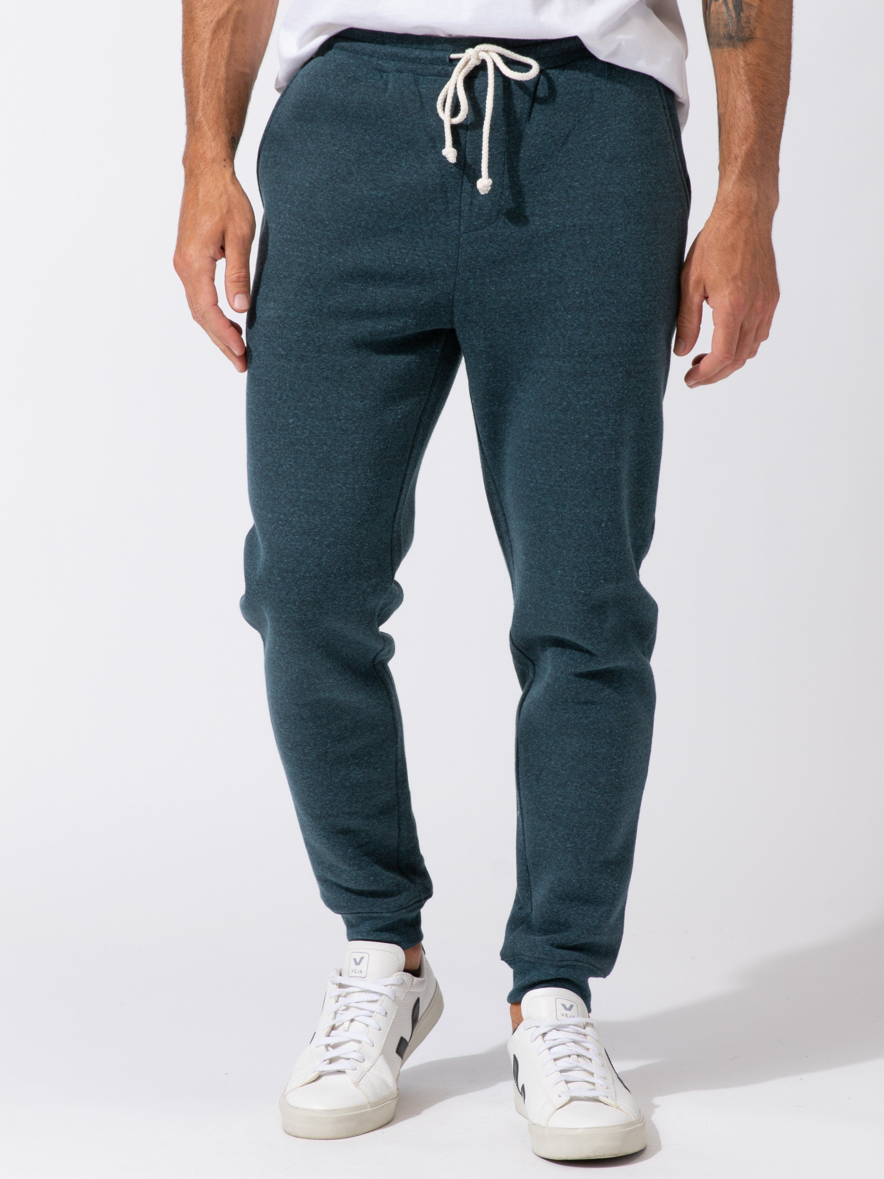 Triblend Fleece Jogger in Heather Fortress – Threads 4 Thought