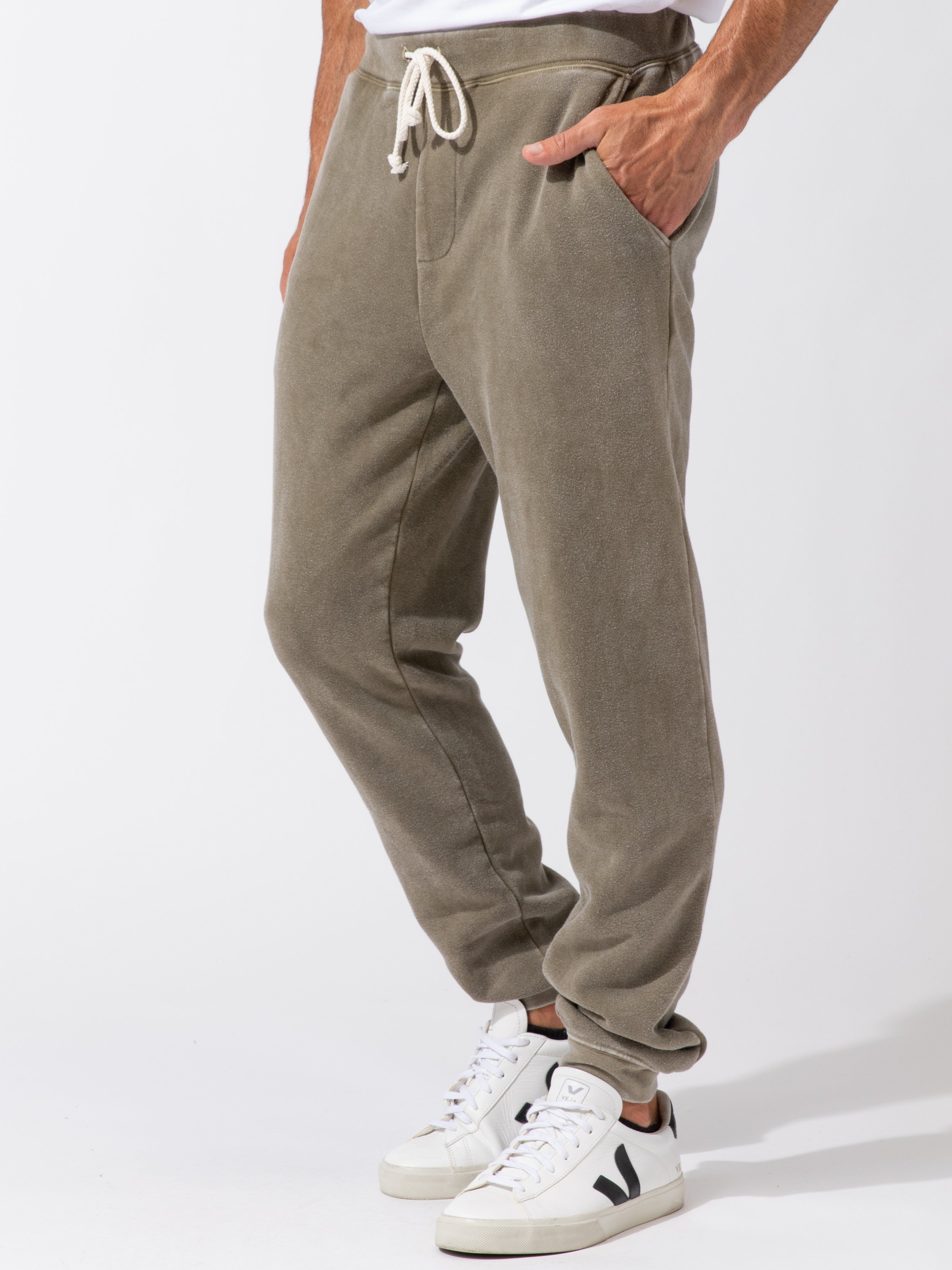 Mineral Washed Ribbed Joggers