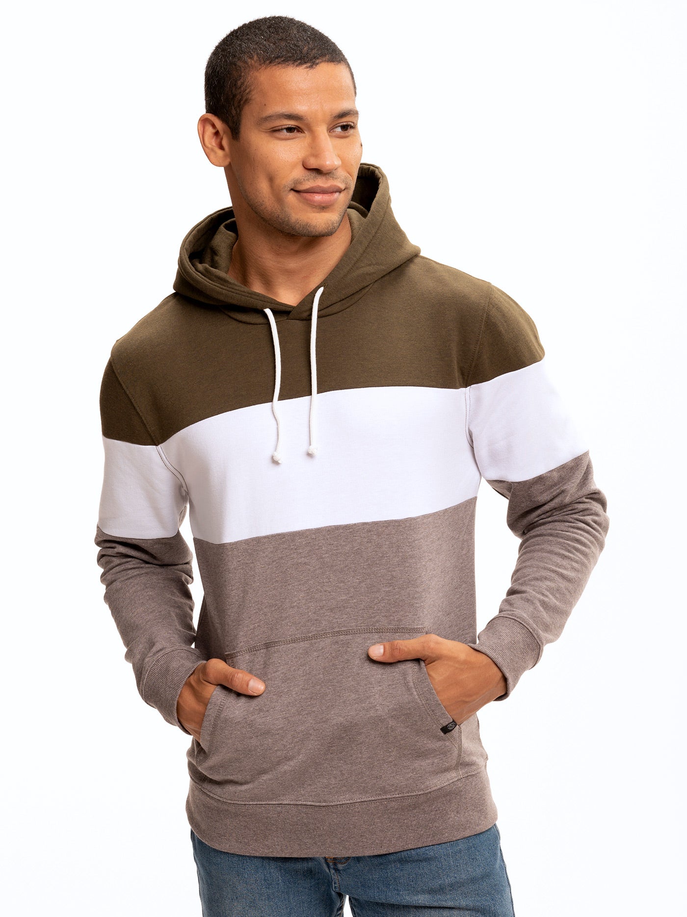 Romero Colorblock Pullover Hoodie – Threads 4 Thought