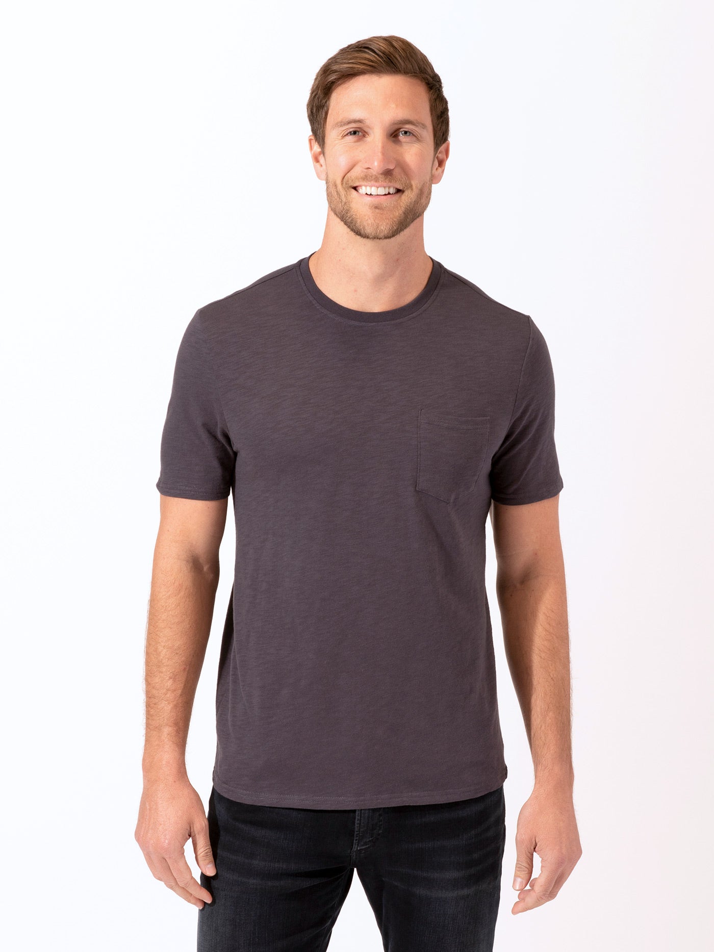 Short Sleeve Slub Crew Neck Pocket Tee – Threads 4 Thought