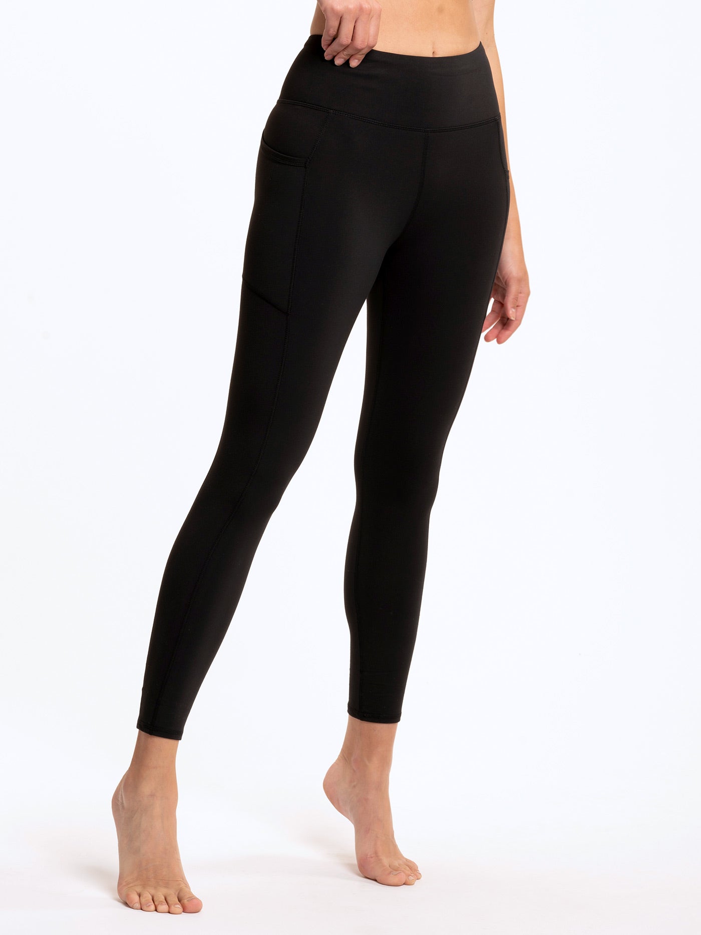 Black Pocket Light n Tight Hi-Rise 7/8 24