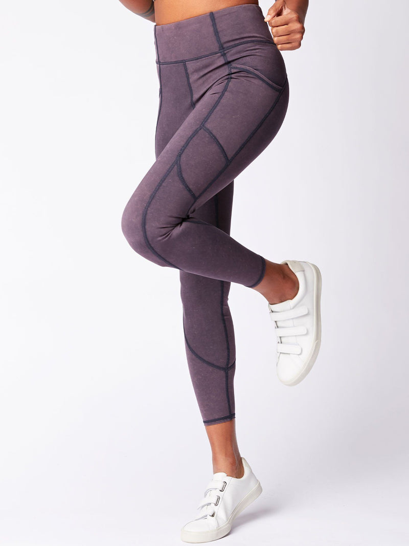 Rita Mesh Panel Legging in Jet Black – Threads 4 Thought