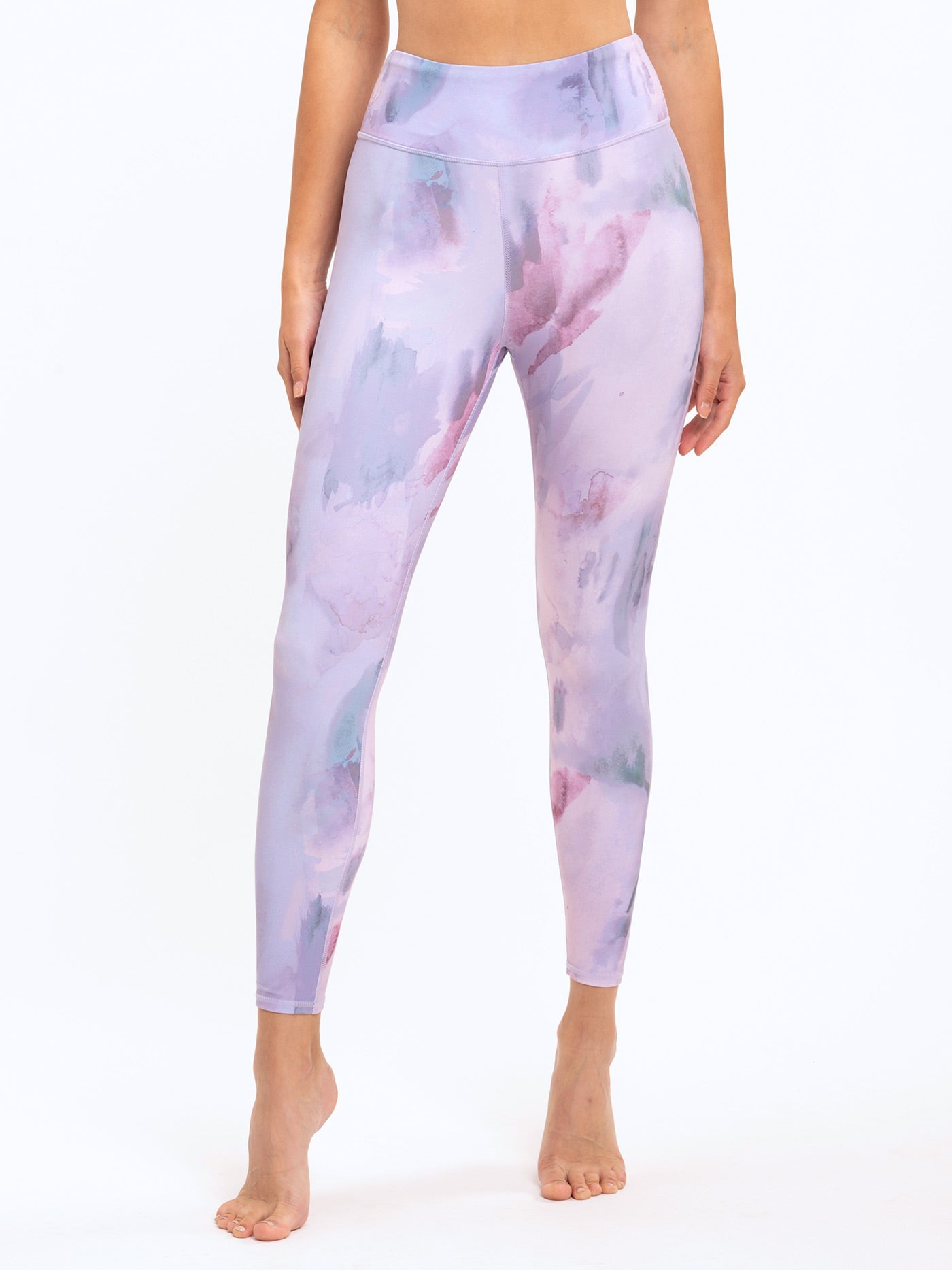 Jackie Abstract Watercolor Hi-Rise 7/8 Legging Womens Bottoms Leggings Threads 4 Thought 