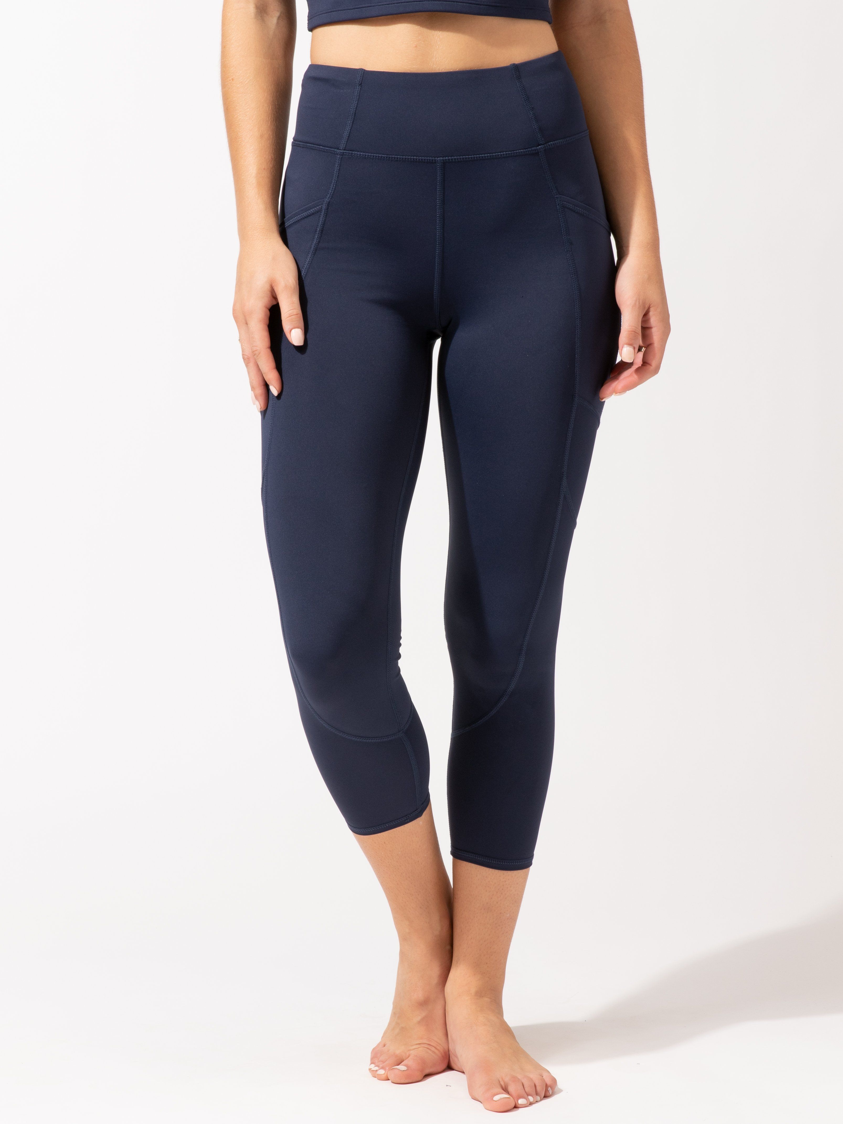 Rita Pocket High Rise Crop Sport Legging in Jet Black – Threads 4 Thought