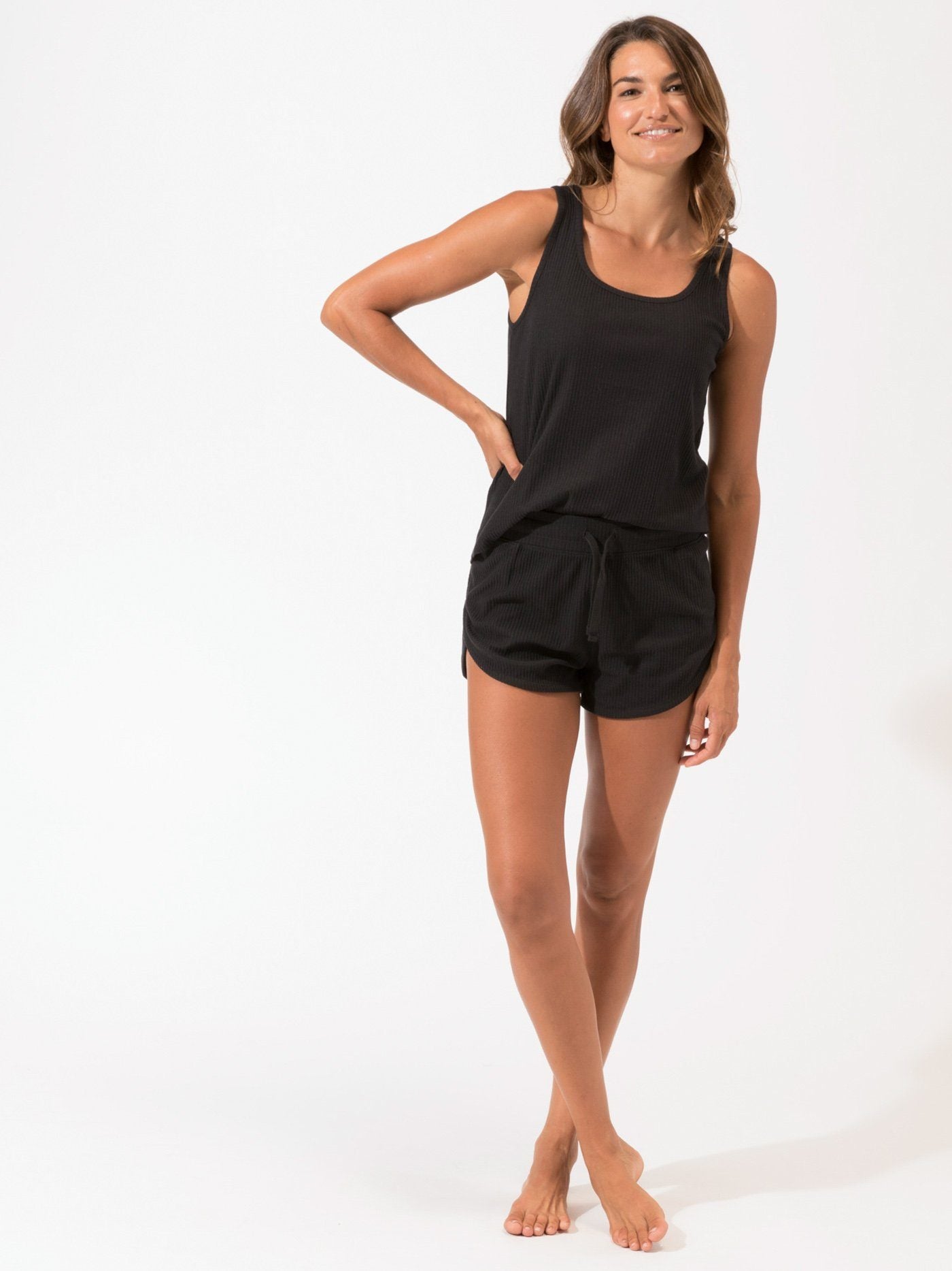 Women's Rib Lounge Dolphin-Hem Short, Women's Clearance