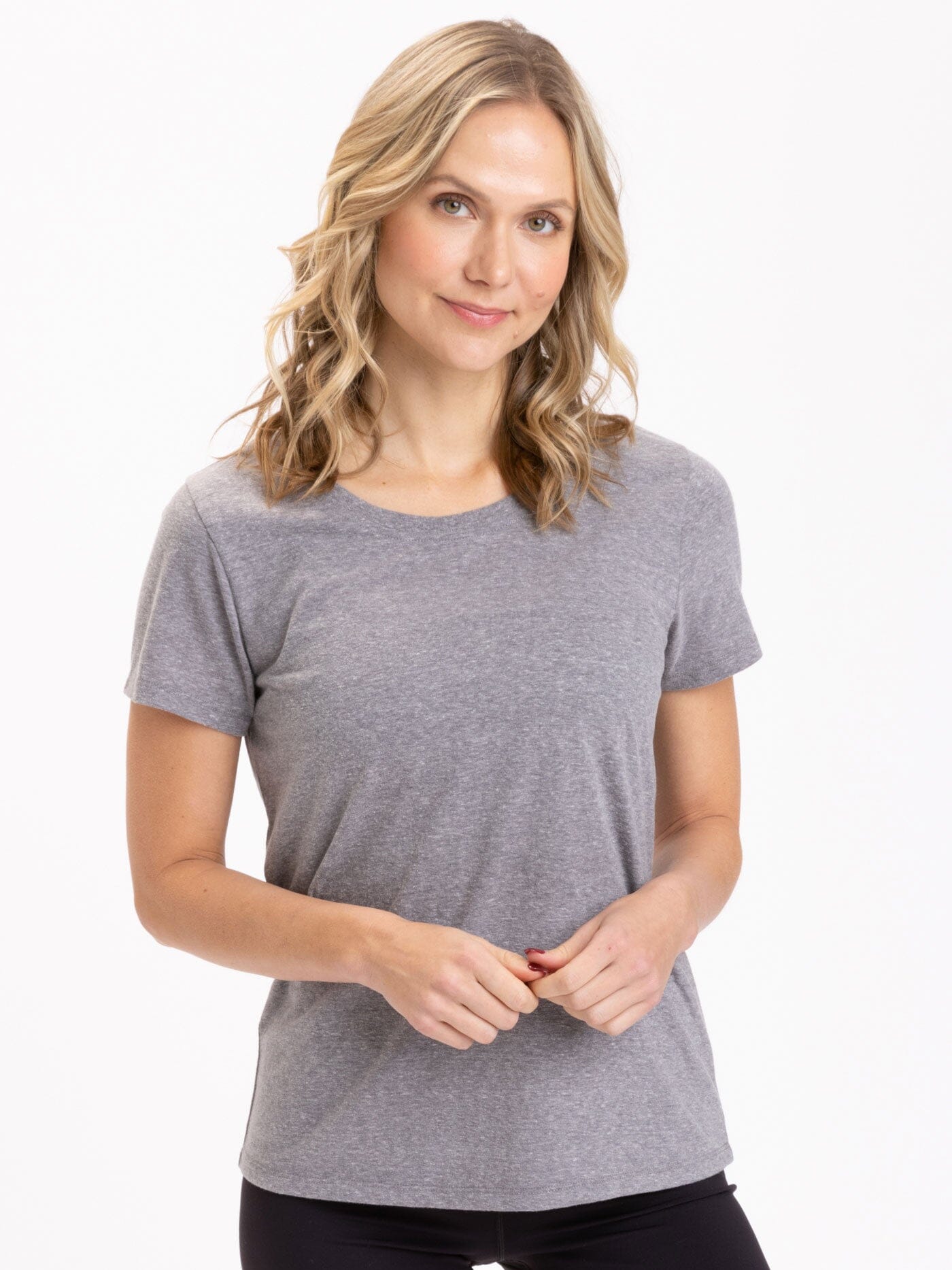 Odette Triblend Crew Tee Womens Tops Short Threads 4 Thought 