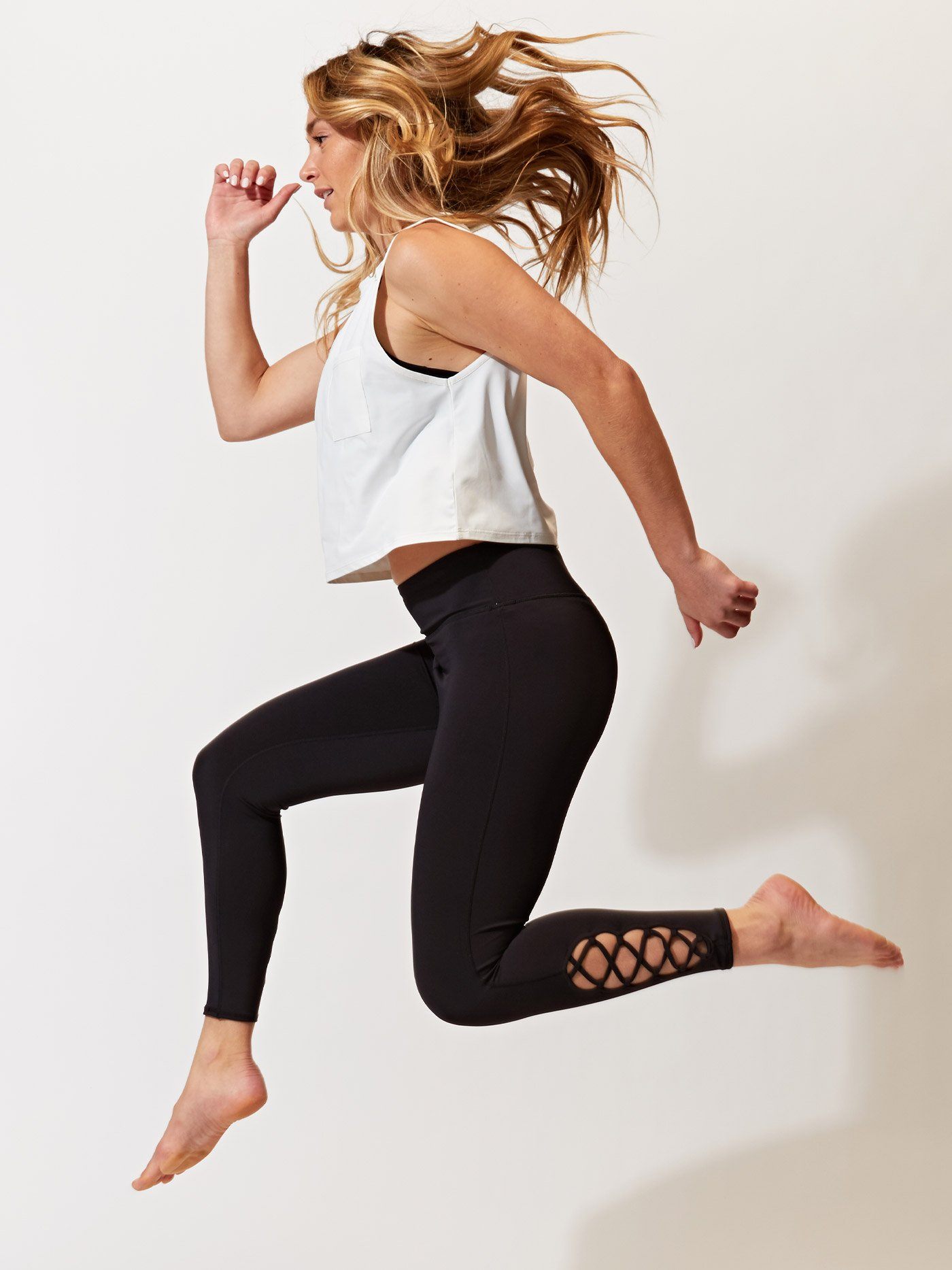 Monica Crop Criss Cross Legging in Black – Threads 4 Thought