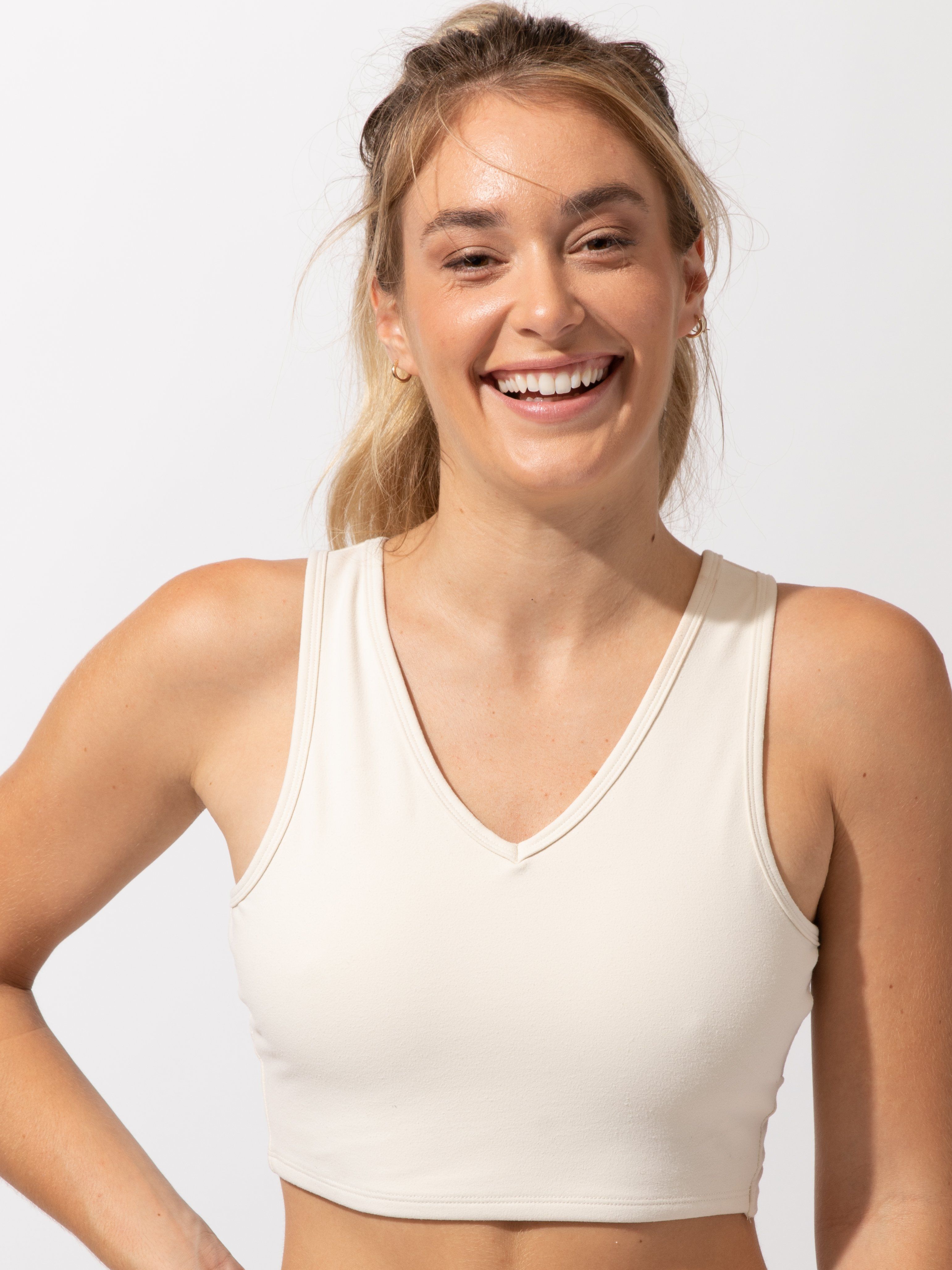 Recycled Poly Twist Back Sports Bra