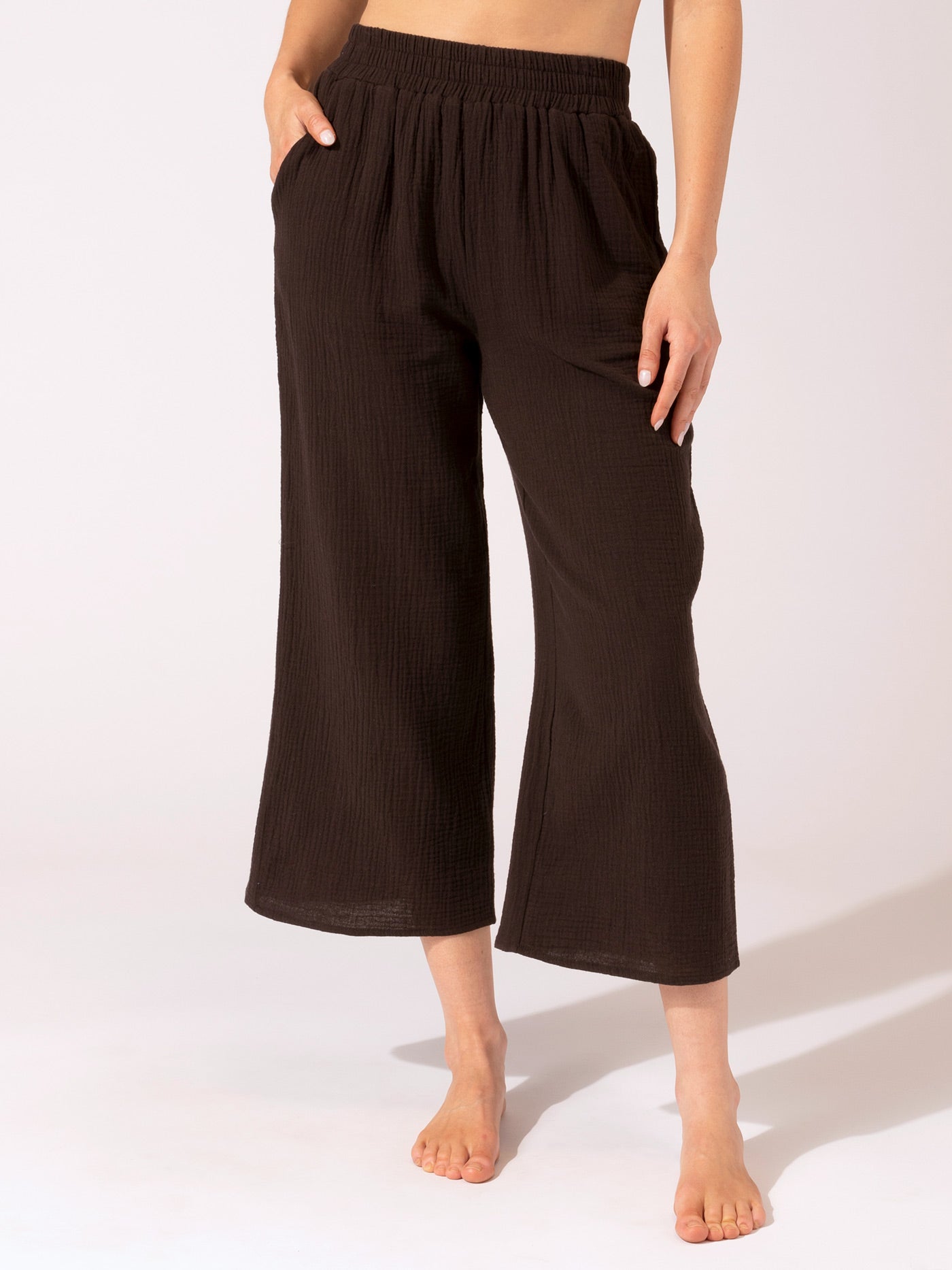 Ocean Drive Gauze Wideleg Beach Pants – Social Threads