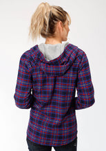 Outer Womens Jacket 4015 Royalred Flannel Plaid