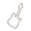 kosmos guitar rose gold and diamond pendant