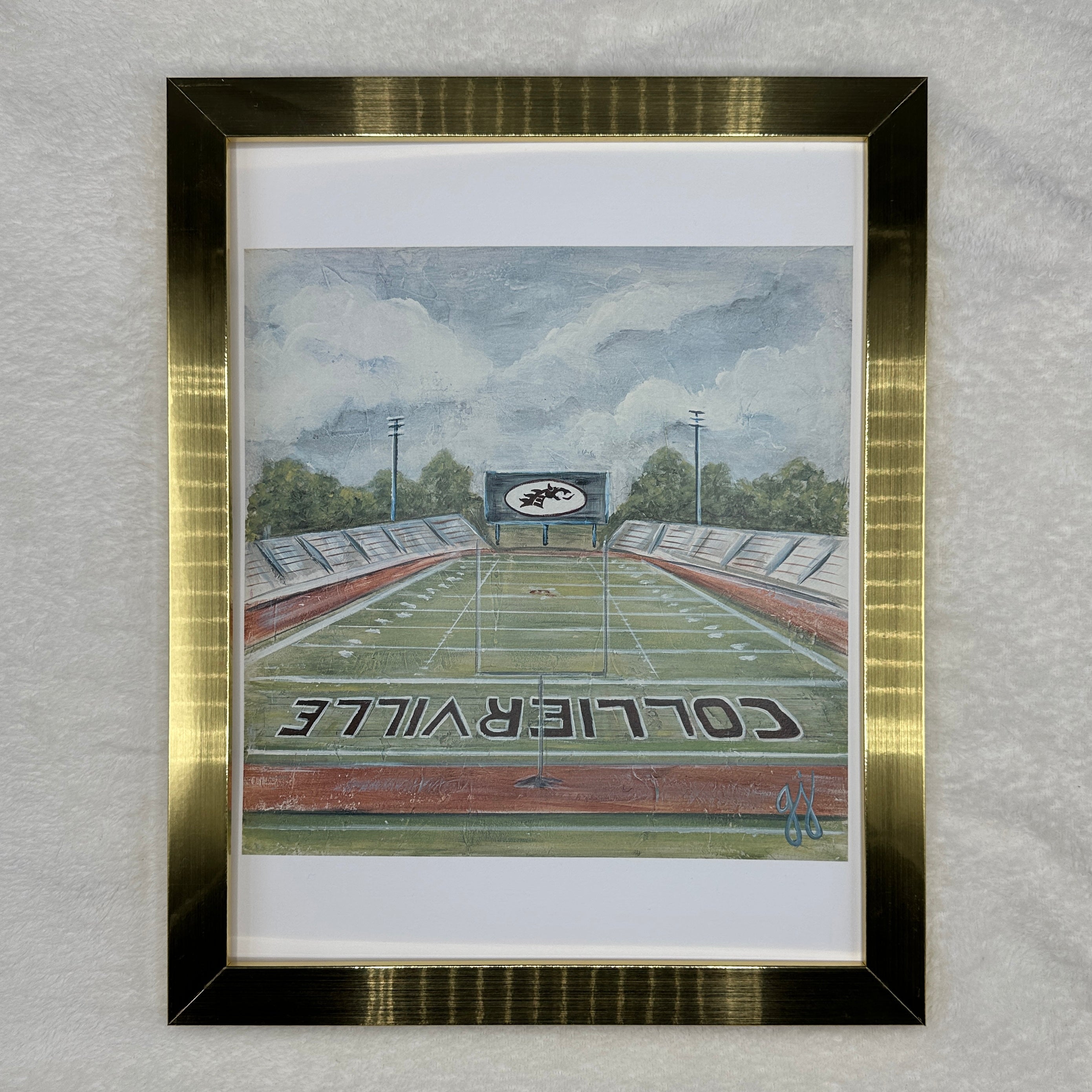 Collierville - Dragons Stadium Paper Print
