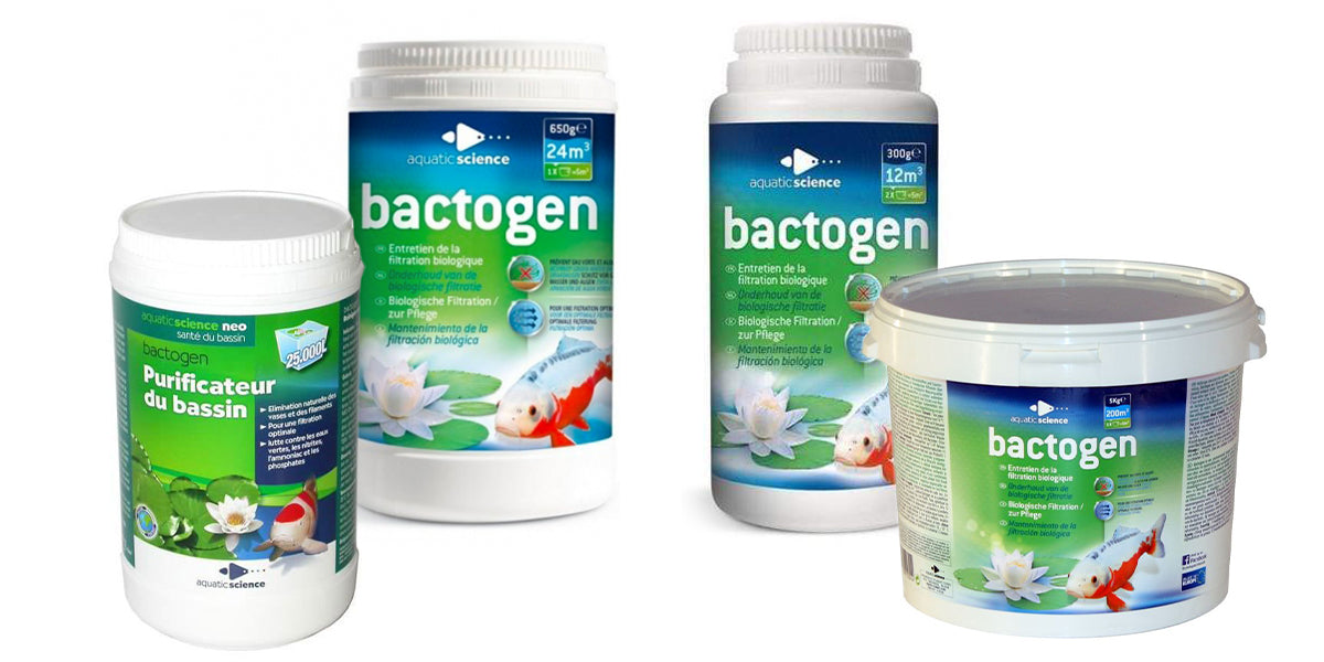 The different packaging of Bactogen dehydrated bacteria