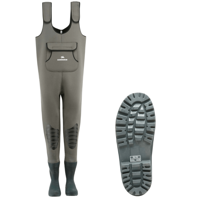  Waders en néoprène, avec bottes en caoutchouc intégrées - Taille au choix - Cormoran