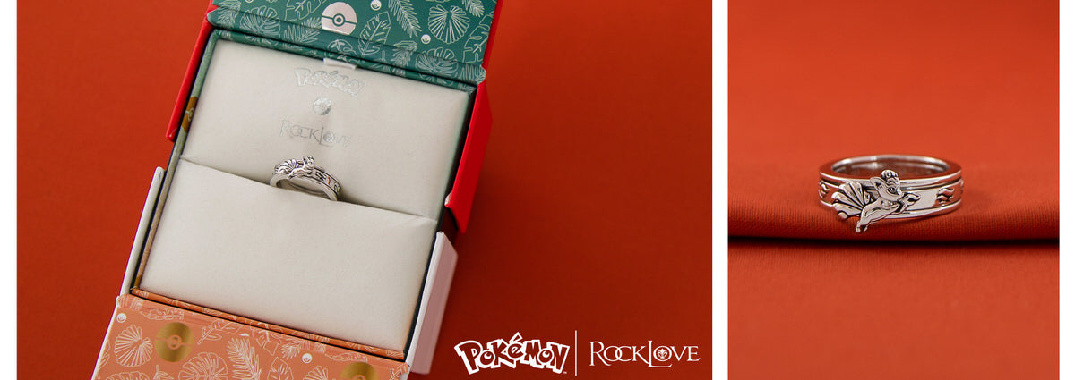 Pokémon Center × RockLove: Sylveon Sterling Silver Stacking Rings