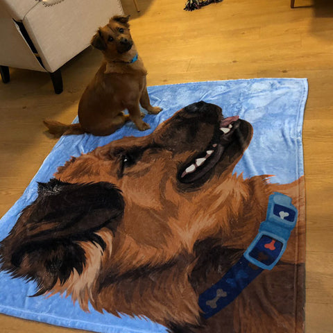 Custom Pet Fleece Blanket Ships Worldwide Crtn Me