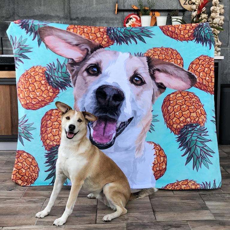 puppy fleece blanket