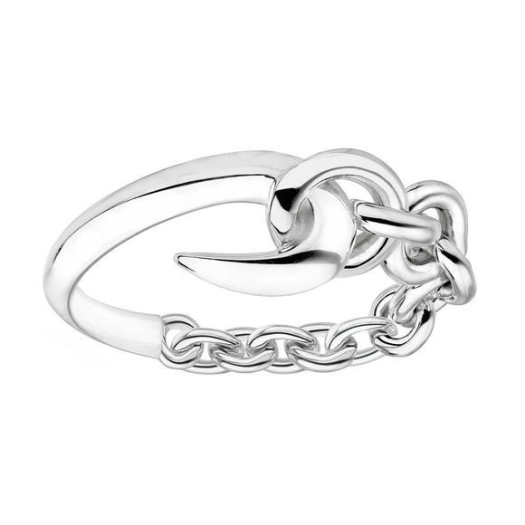  Shaun Leane Hook Sterling Silver Chain Ring 