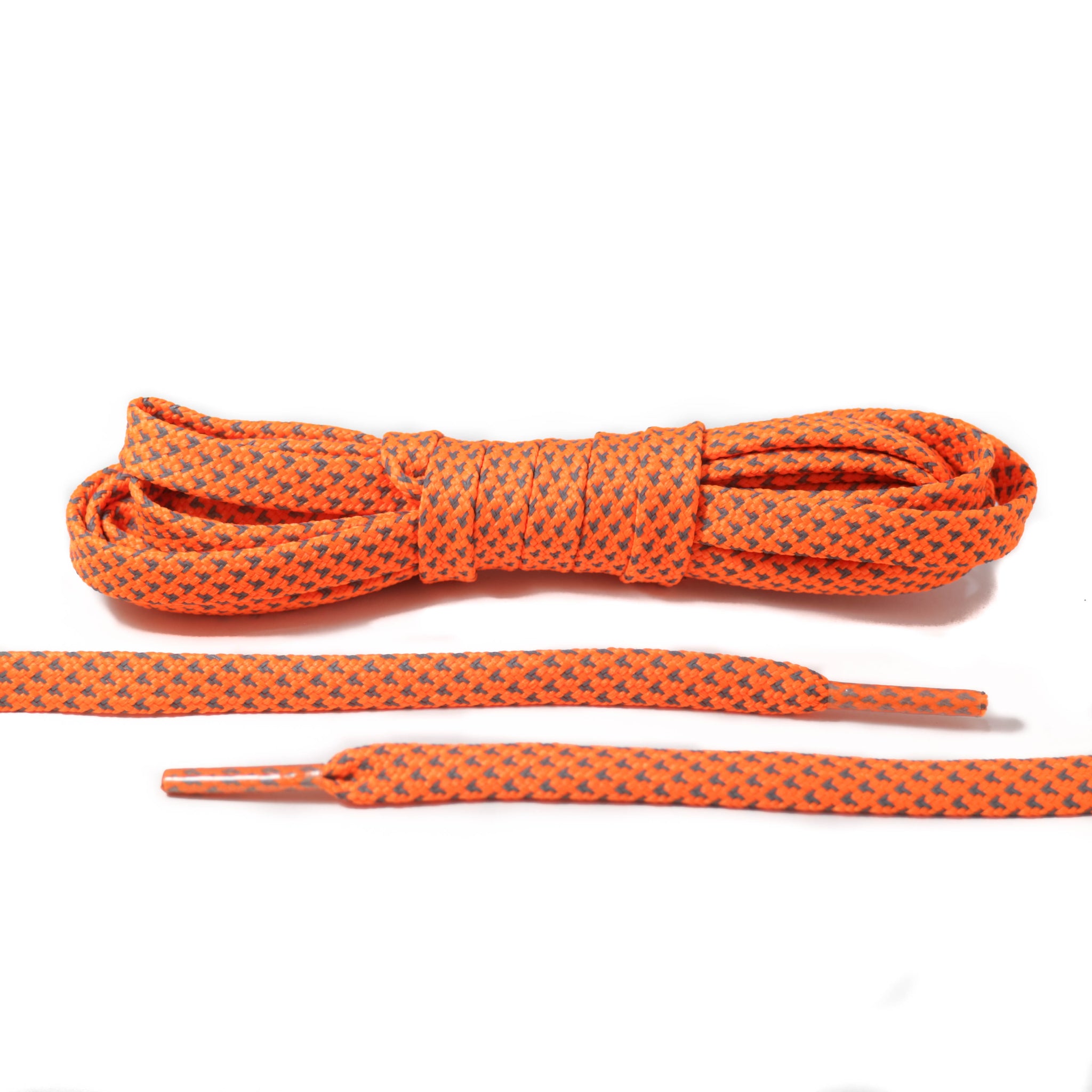 orange flat laces