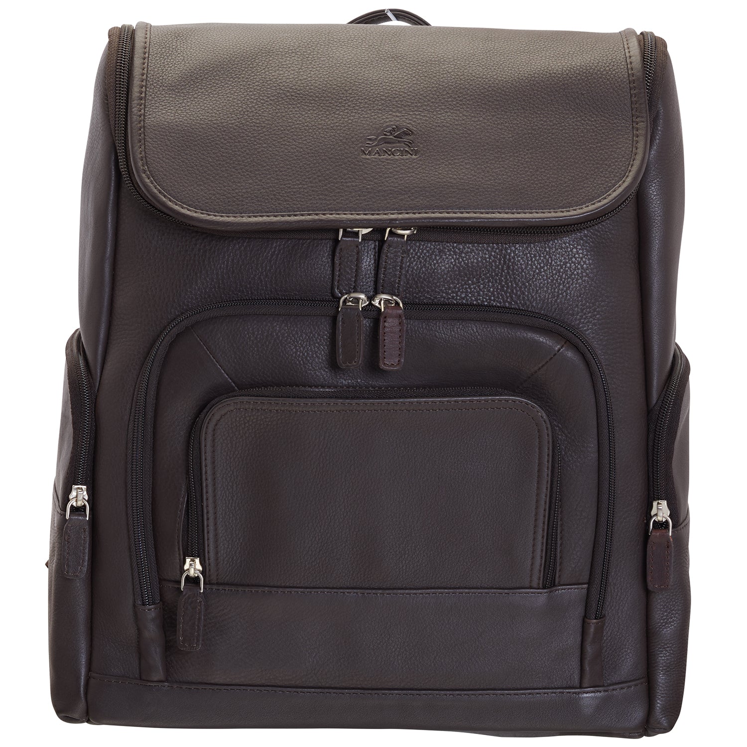 mancini leather backpack