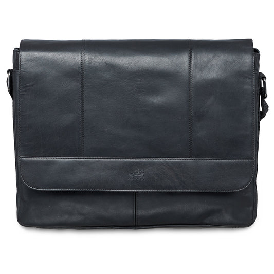 Messenger bag for 15'' Laptop / Tablet, 16.25" x 3.25" x 12", Black