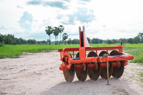 harrow discs on a South African agricultural tilling equipment