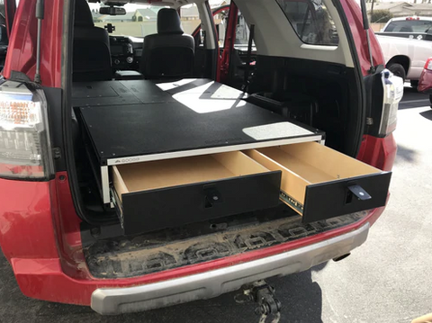 product photo of Goose Gear storage containers in back bed of SUV