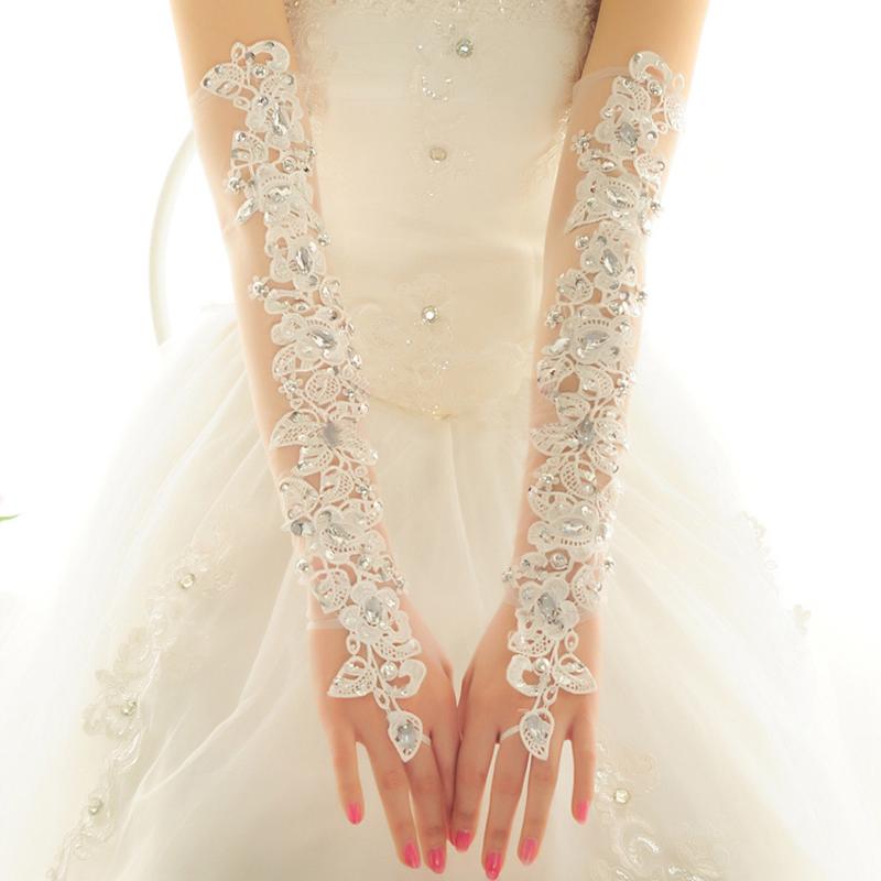 bridal gloves long