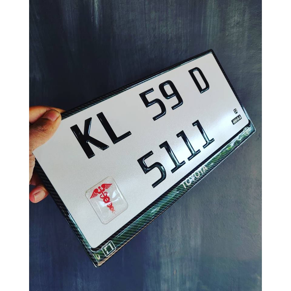 F1 Gel Number Plate For Bike