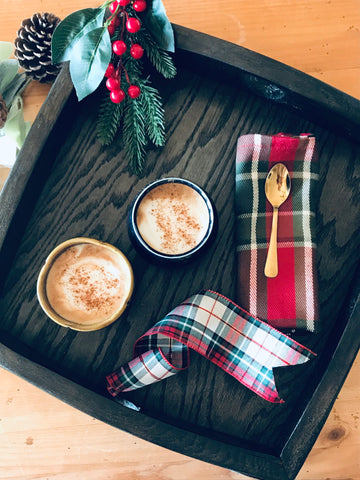 Rustic Reclaimed Wine Barrel Serving Tray