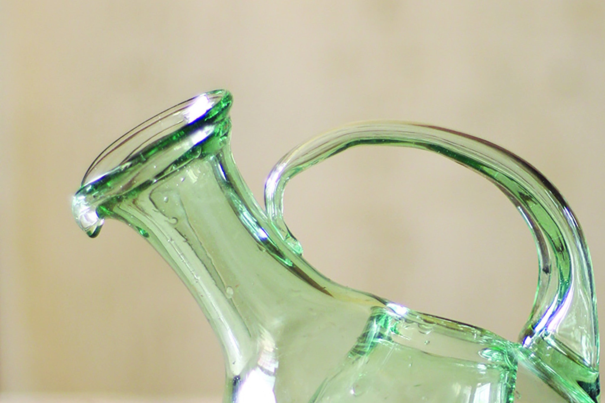 Small Glass Tilted Pitcher – JUX•TA•POSH HOME