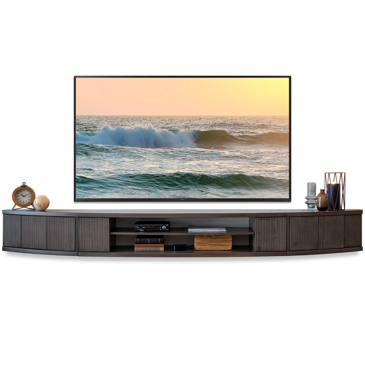 Floating TV Stand Mid Century Modern Entertainment Center - Arc - Moch -  Woodwaves