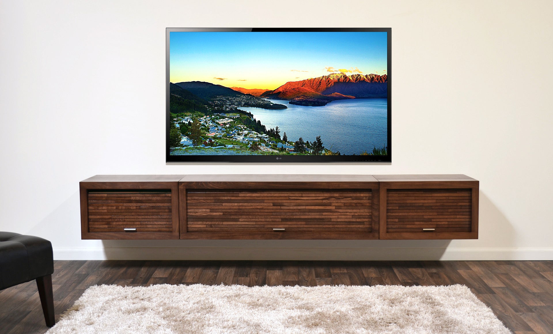 Wall Mounted Floating Tv Stand Entertainment Center Eco Geo