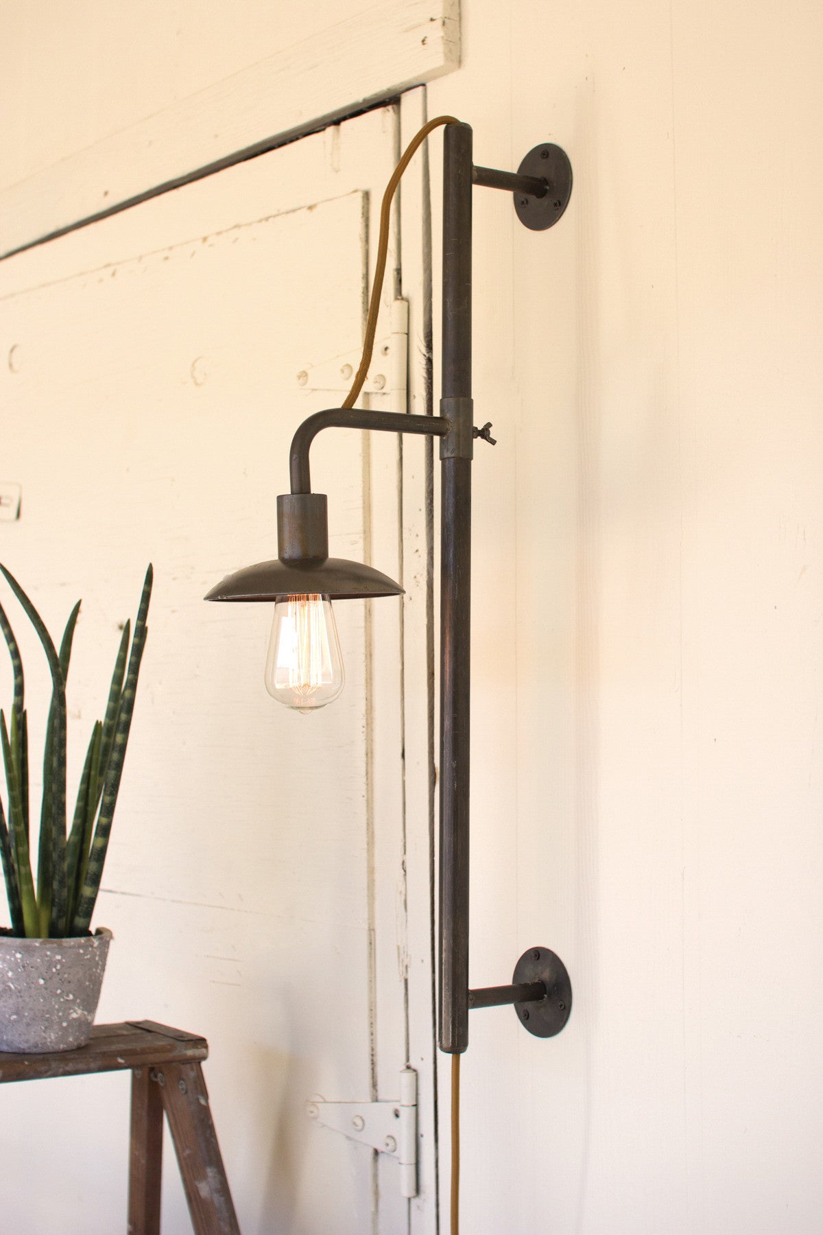 modern plug in wall sconce