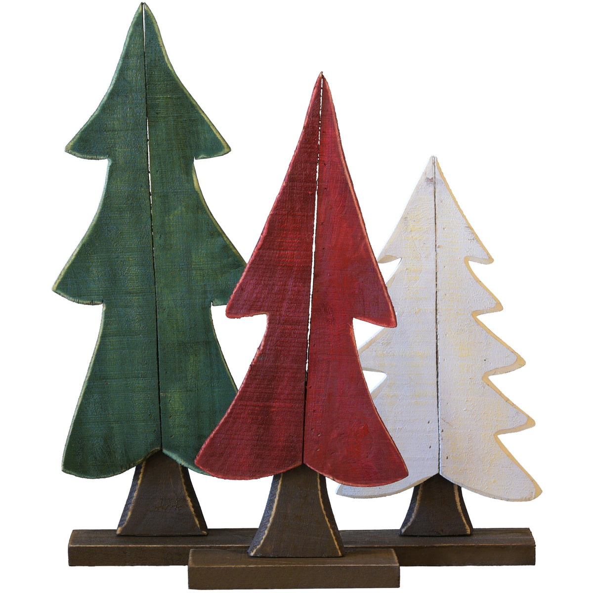 Wooden Tree Christmas Ornaments - Woodwaves
