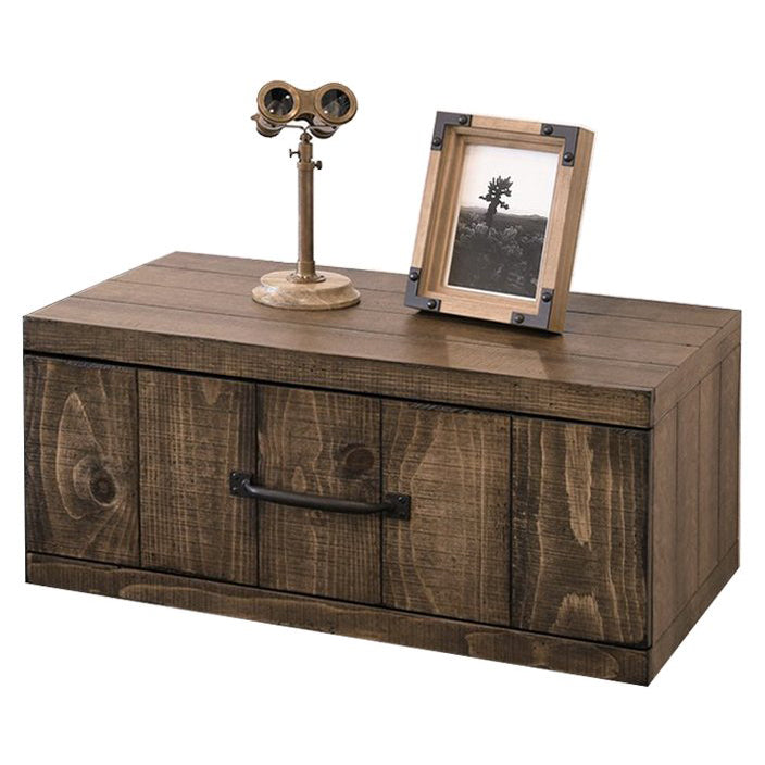 Wall Mounted Nightstand Farmhouse Floating Drawer Spice Woodwaves