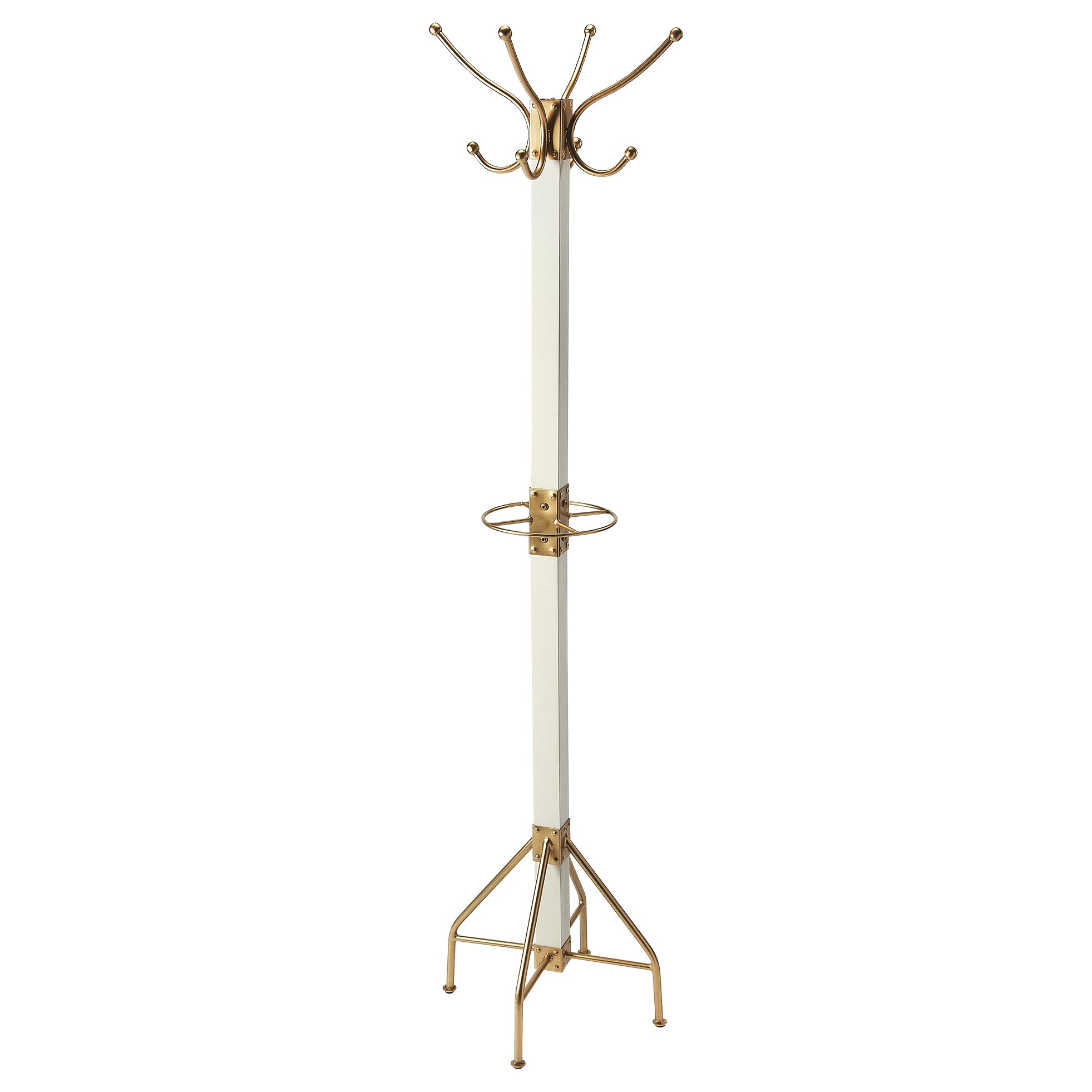 gold coat rack