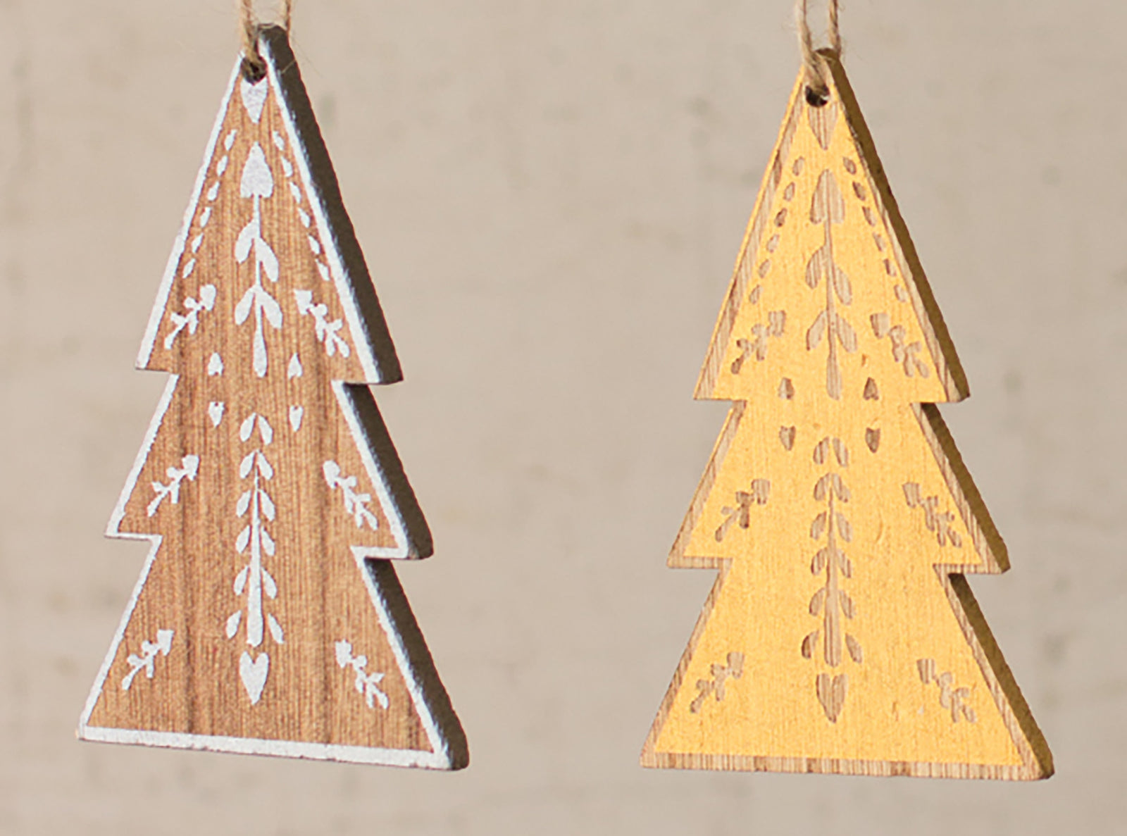 Wooden Tree Christmas Ornaments Woodwaves