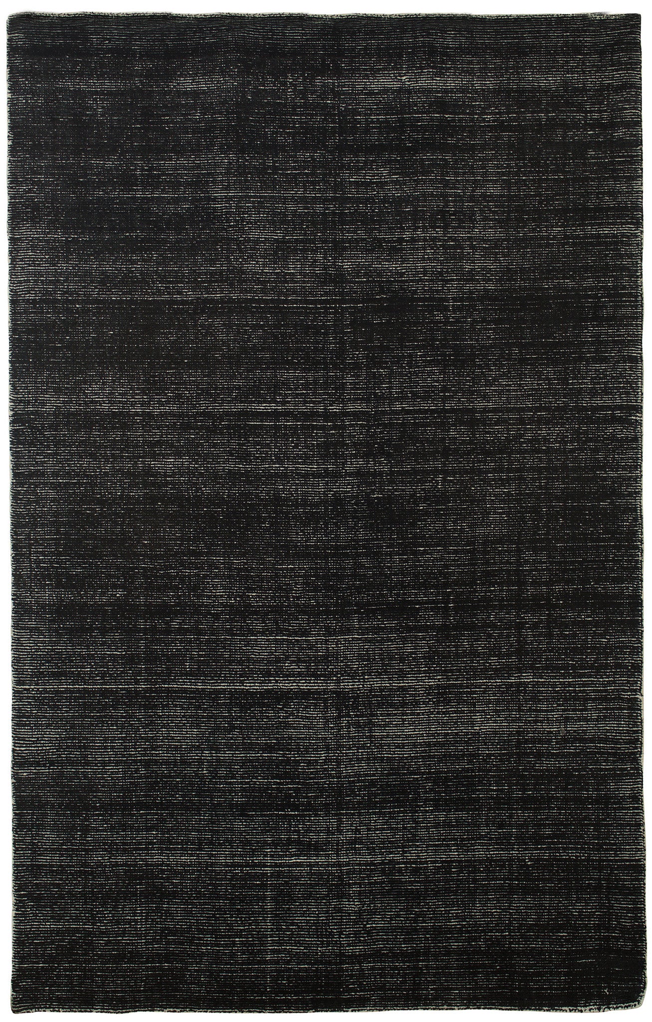 Faded Black and White Wool Area Rug Woodwaves