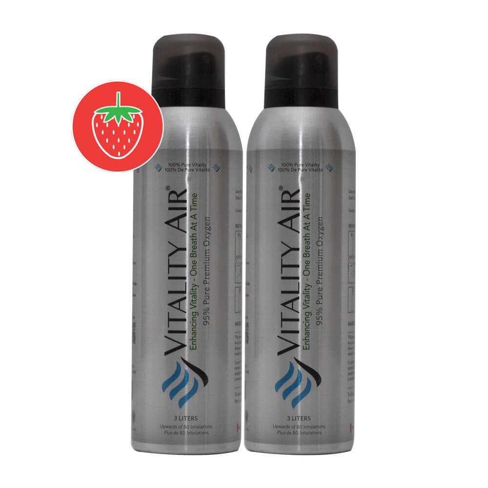 Twin Pack - 3L Premium Strawberry Flavored Oxygen – Vitality Air Inc.