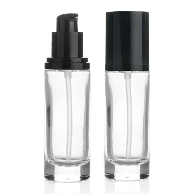 Download 30ml Clear Glass Bottle with Pump - Instockpack