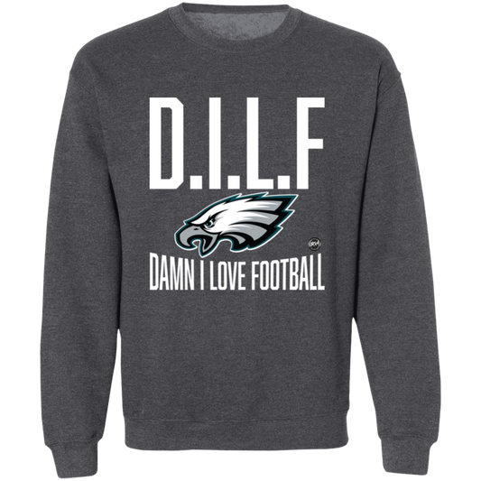 CustomCat Philadelphia Eagles NFL Crewneck Sweatshirt Sweater Black / L