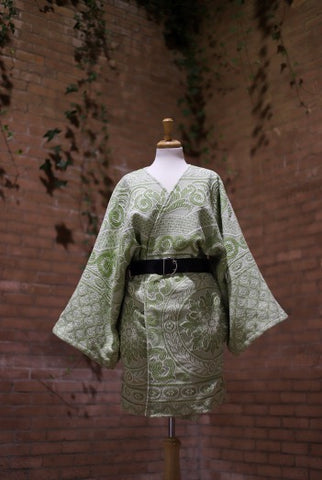 BODIL Kimono style jacket made from old bed cover