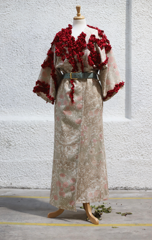 Floral Kimono made from old bedding