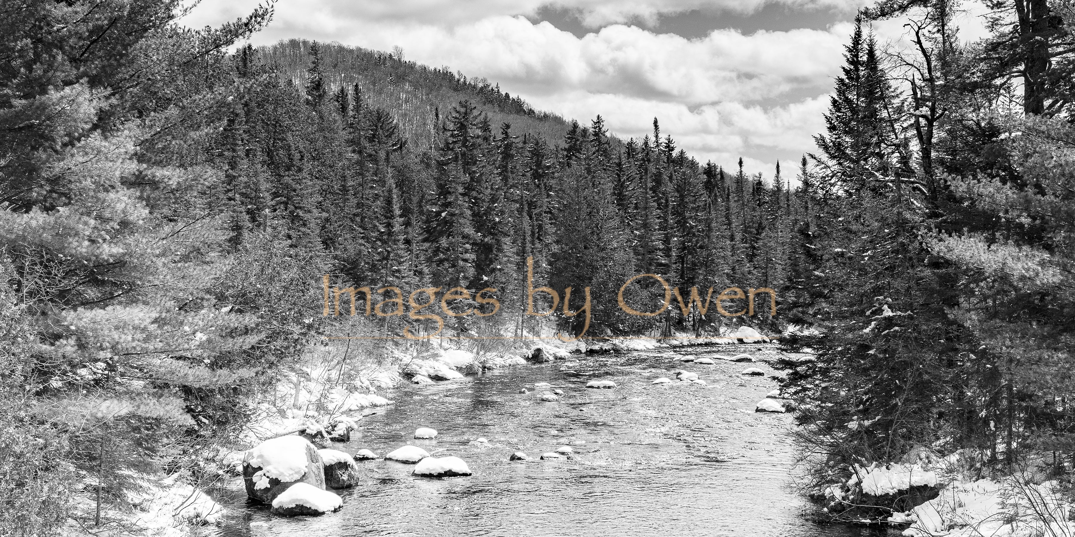 Boreas River black and white