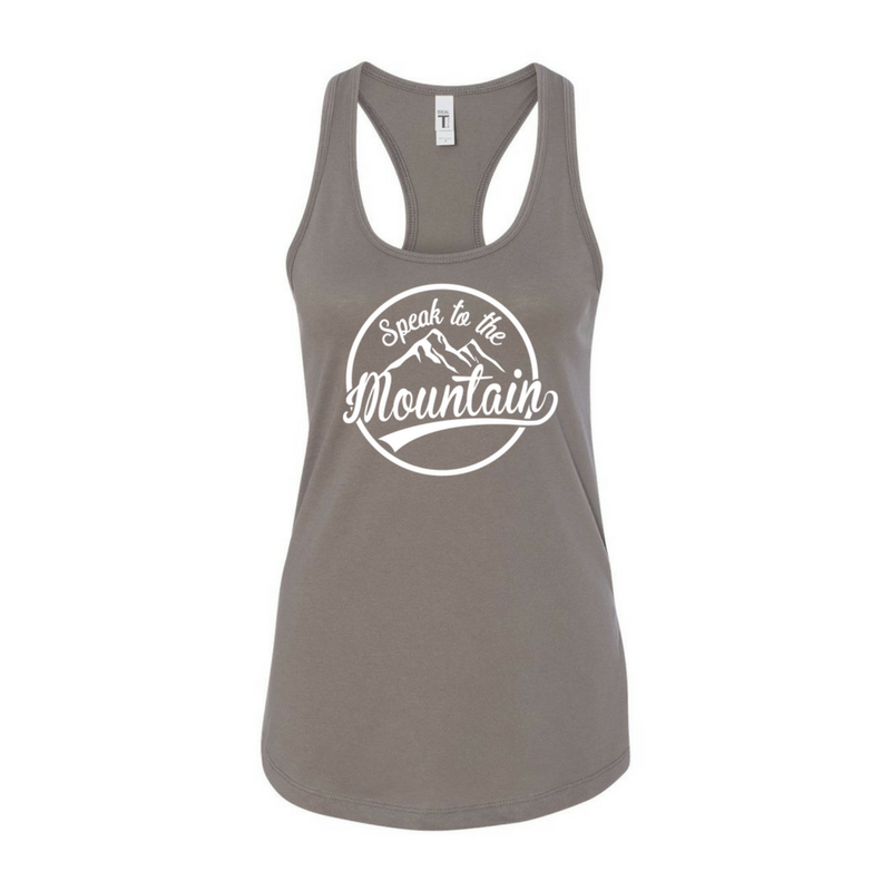 Speak to the Mountain- Women's Ideal Racerback Tank – Jez and Stela